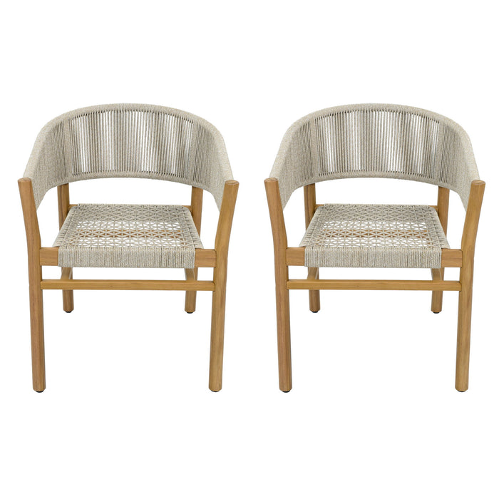 Elegant Outdoor Accent Chair (Set of 2)