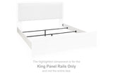 Maeling - King Panel Rails - White