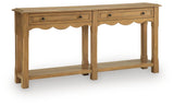Whitmund - Console Sofa Table - Light Brown