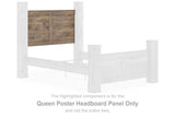 Rusticott - Queen Poster Headboard Panel - Brown