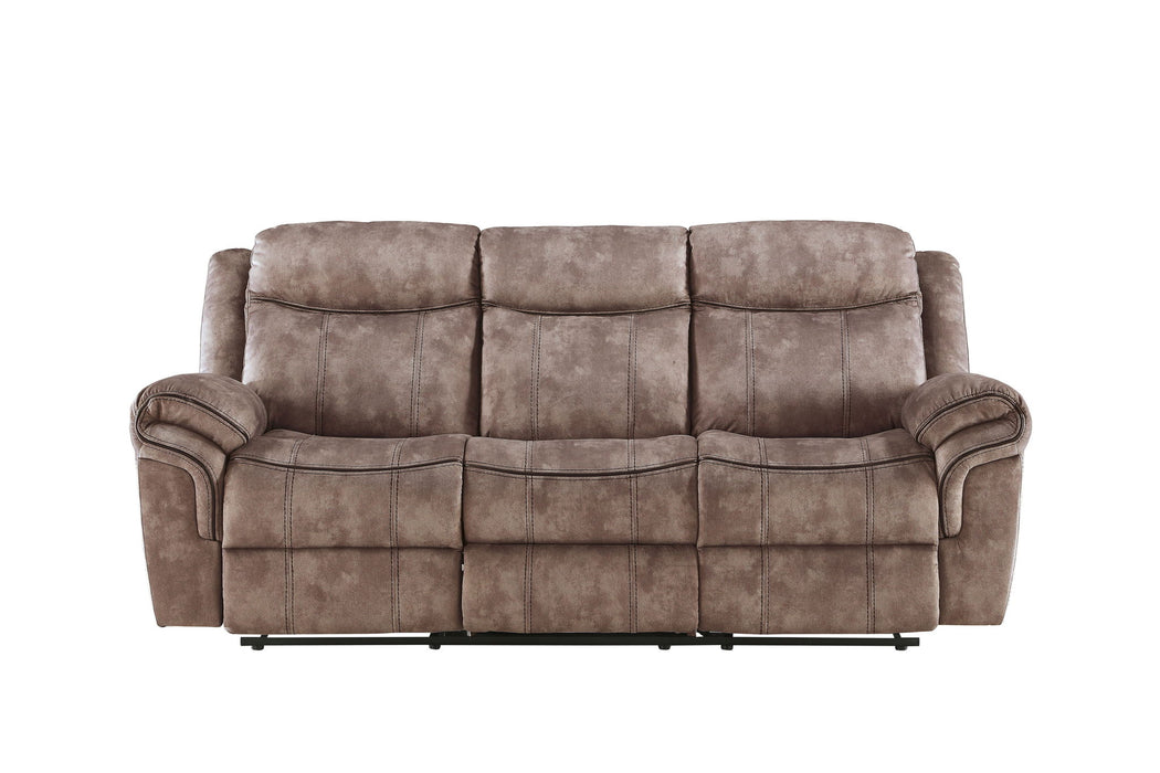 Zubaida - Two Tone Recliner Sofa With USB Port Drop Down Table