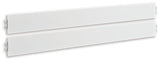 Fortman - Queen/King Panel Rails - White