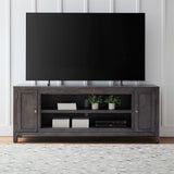 Fireplace TV Consoles - 78" Fireplace TV Console FTS - Dark Brown