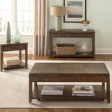 Mitchell - 3 Piece Table Set (1 Cocktail 2 End Tables) - Nutmeg