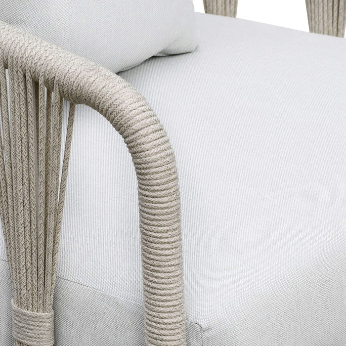 Alexa - Outdoor Seating Chair With Pillow - White