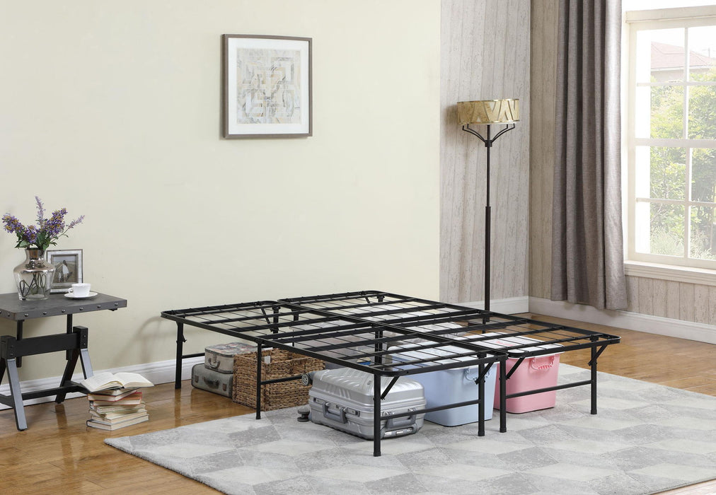 Mabel Metal Full Mattress Support Platform Bed Black