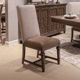 Paradise Valley - Upholstered Side Chair - Saddle Brown