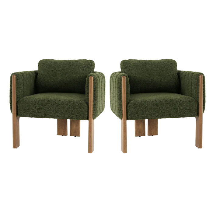 Upholstered Dining Chair With Vertical Channel Tufting
