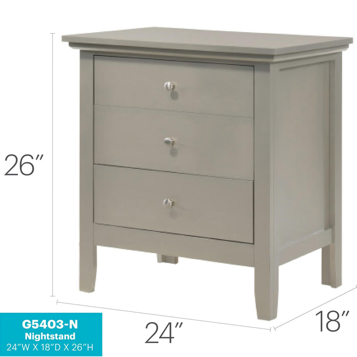 3 Drawer Nightstand & Dove Tailed Drawers
