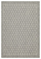 Sunshine - 5'3" X 7'3" Indoor, Outdoor Polypropylene Area Rug - Silver