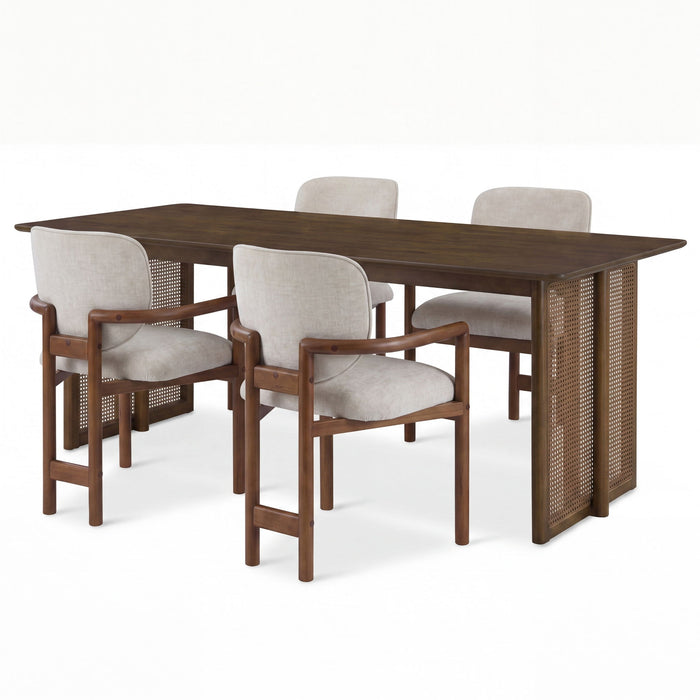 5 Piece Indoor Dining Set, Table & 4 Chairs