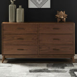 Century Modern - 6 Drawer Dresser - Walnut