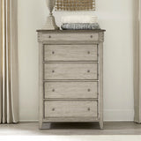 Ivy Hollow - 5 Drawer Chest - Weathered Linen / Dusty Taupe