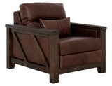 Walnut - Armchair - Brown