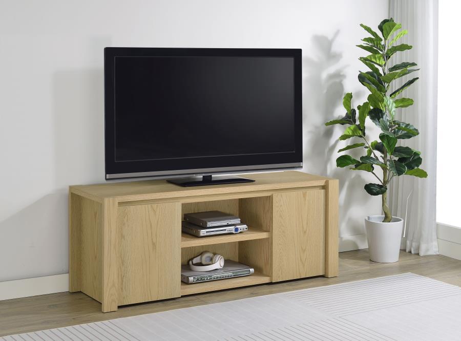 Laurelton - 60" 2-Door TV Stand Media Console - Light Oak