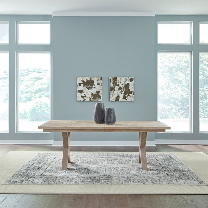 Brentwood - Double Pedestal Table - Brown