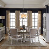 Magnolia Manor - 7 Piece Round Ped Table Set - Antique White