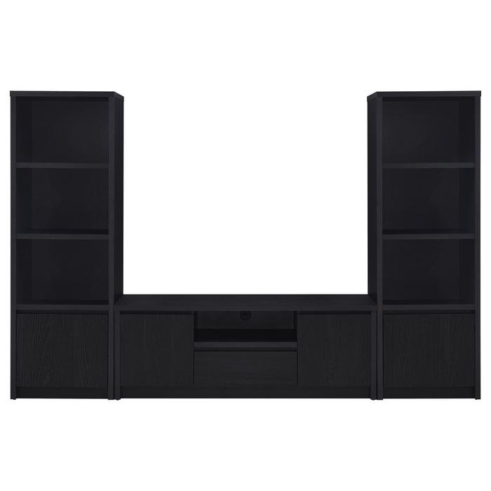 Winfield 3-piece Entertainment Center 60-inch TV Stand Black