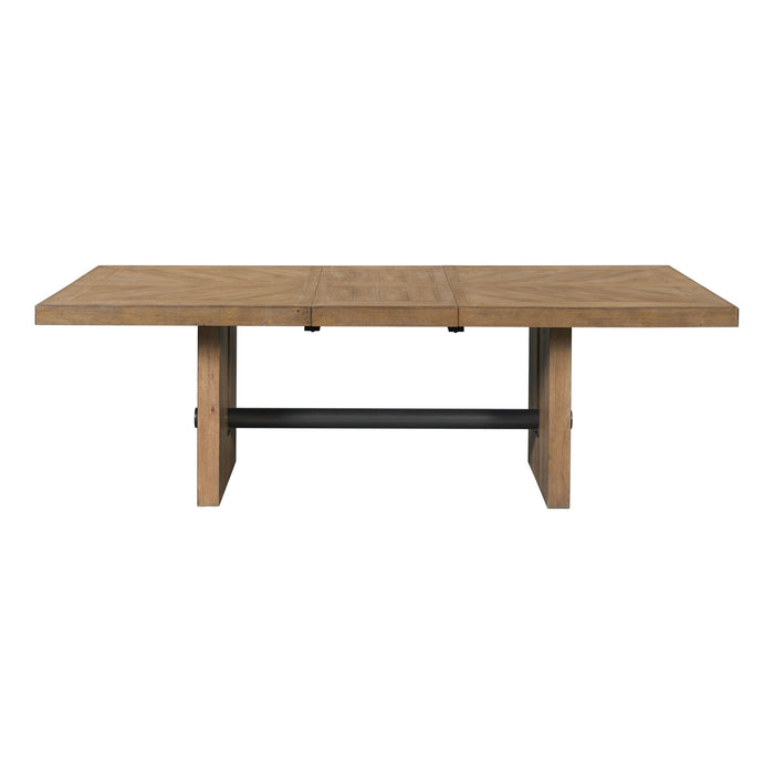 Landmark - Trestle Dining Table - Weathered Oak