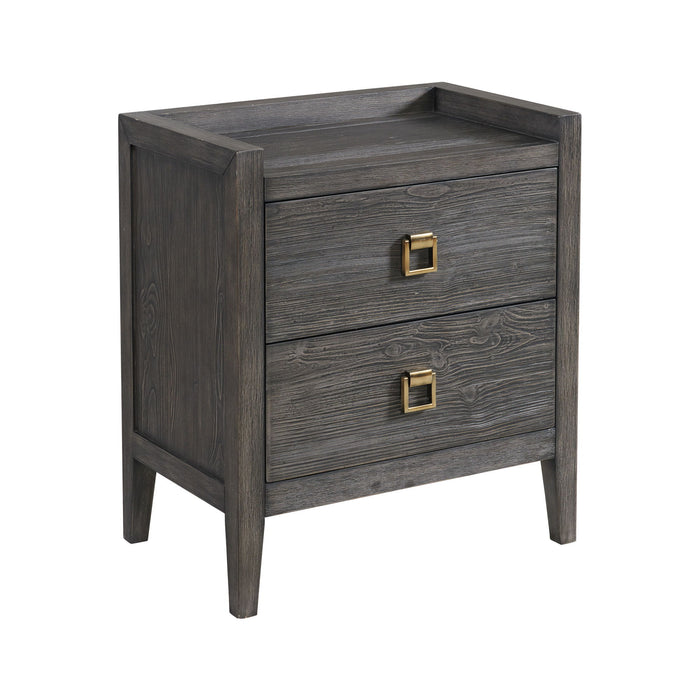 Portia - Drawer Nightstand - Brushed Brindle