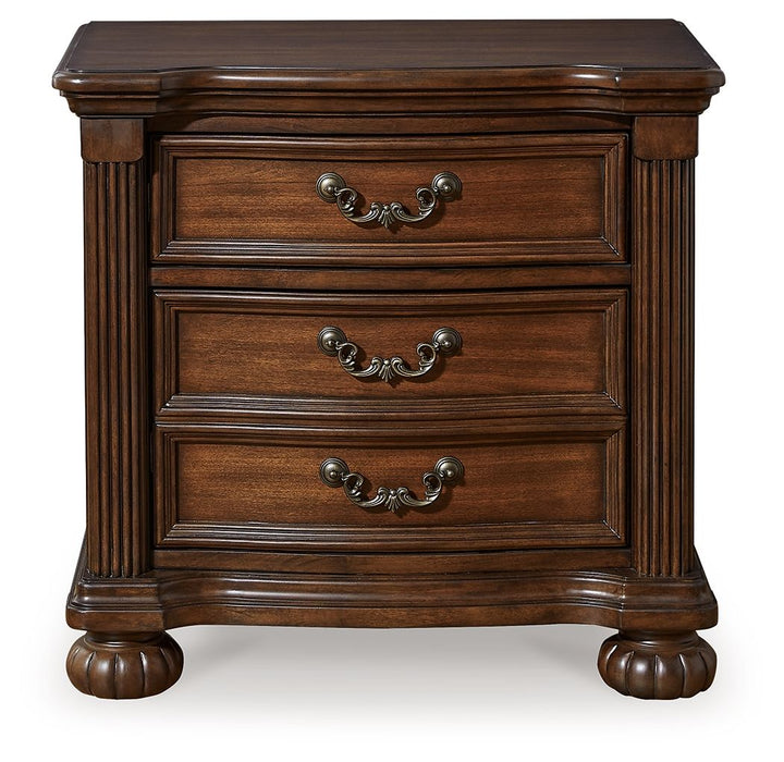 Lavinton - Brown - Three Drawer Night Stand