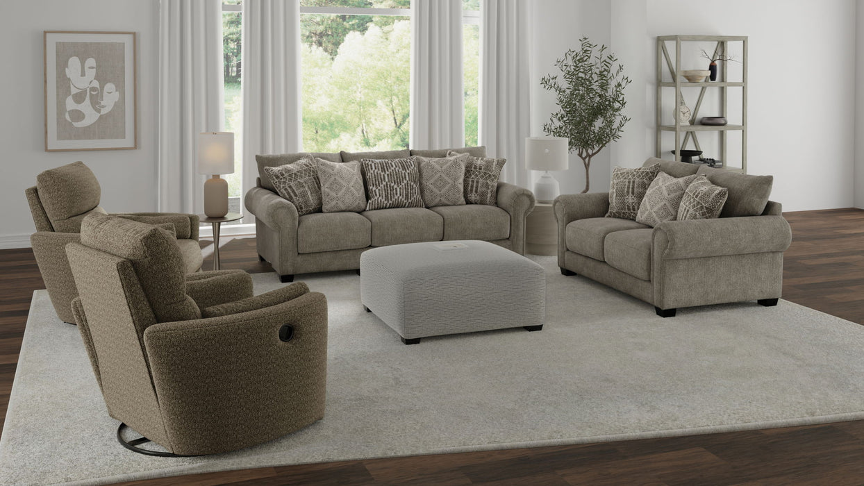 Barrett - Cocktail Ottoman - Buff