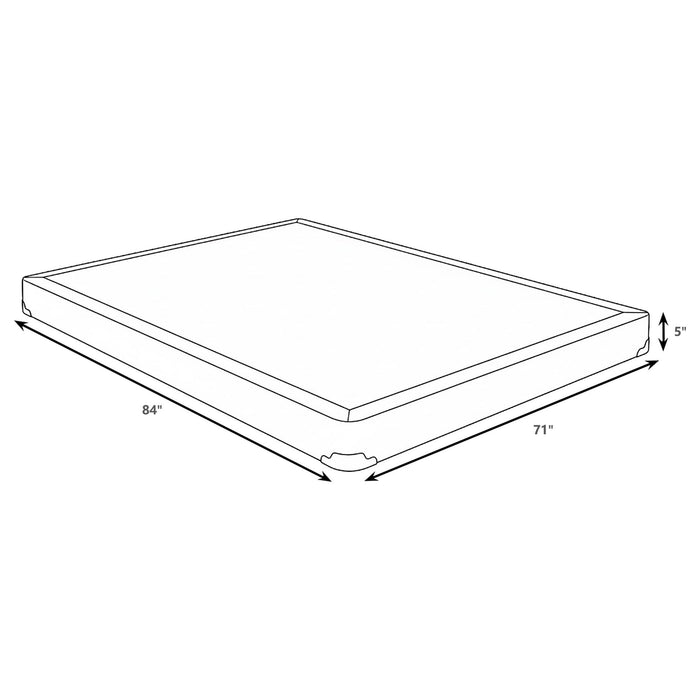Mercer 5-inch Split California King Low Profile Foundation