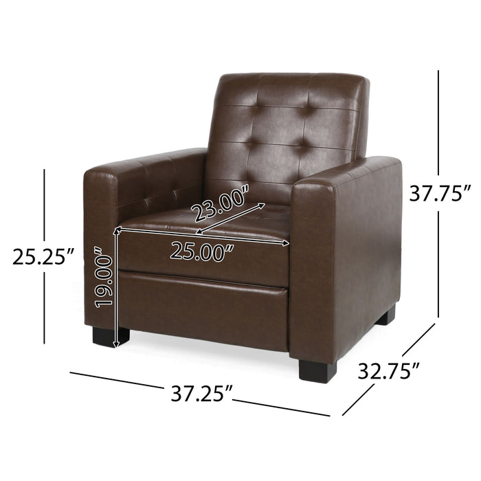 Langseth - Contemporary Tufted Pushback Recliner