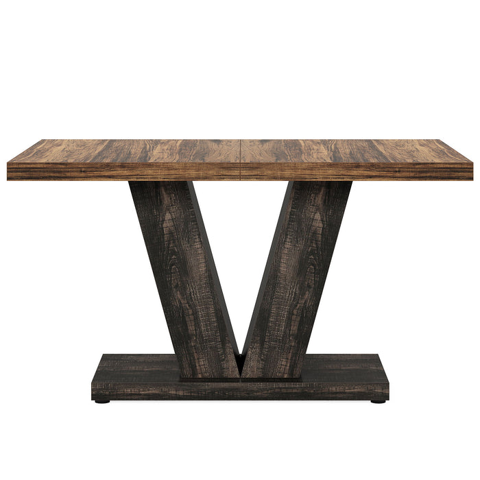 Dining Table With Pedestal Base For 4 - 6 People