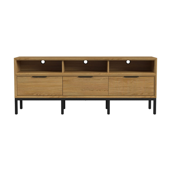 Newport - 70" TV Console - Natural Oak
