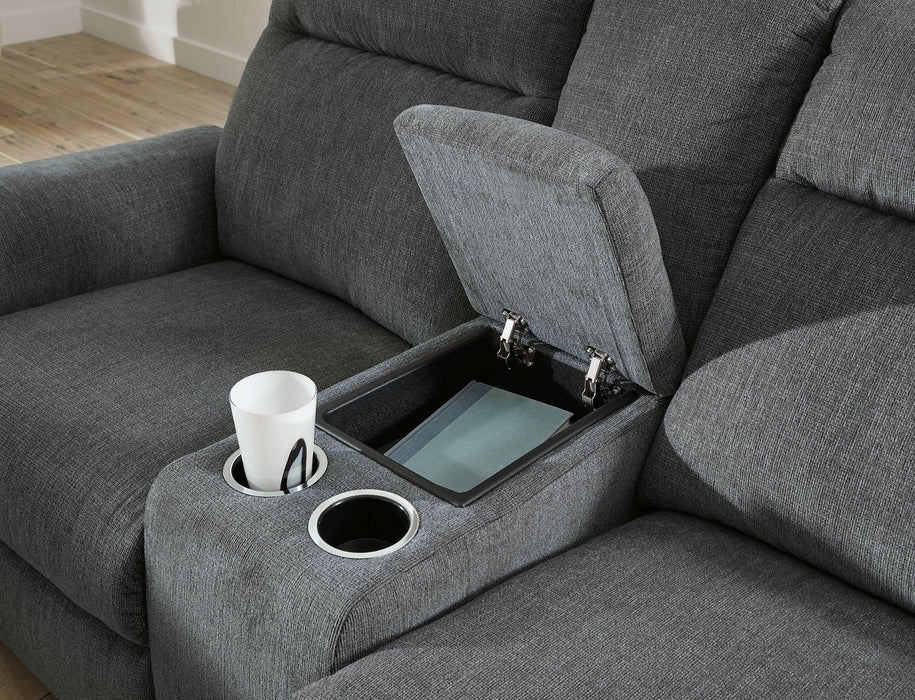 Barnsana Power Reclining Loveseat with Console