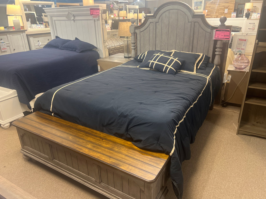 Flexsteel plymouth storage queen bed frame