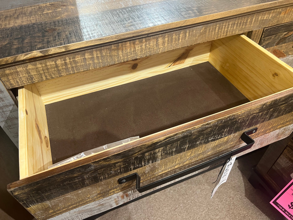 Loft brown dresser & mirror