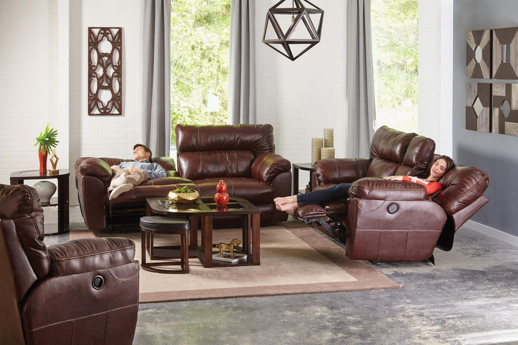 Catnapper Milan Lay Flat Recliner in Walnut 4340-7