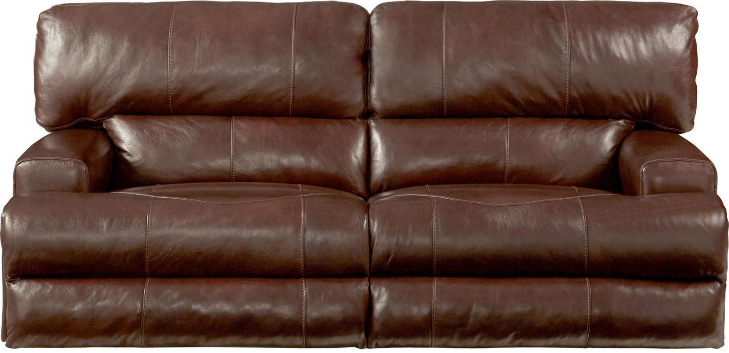 Catnapper Wembley Power Headrest Lay Flat Reclining Sofa in Walnut image