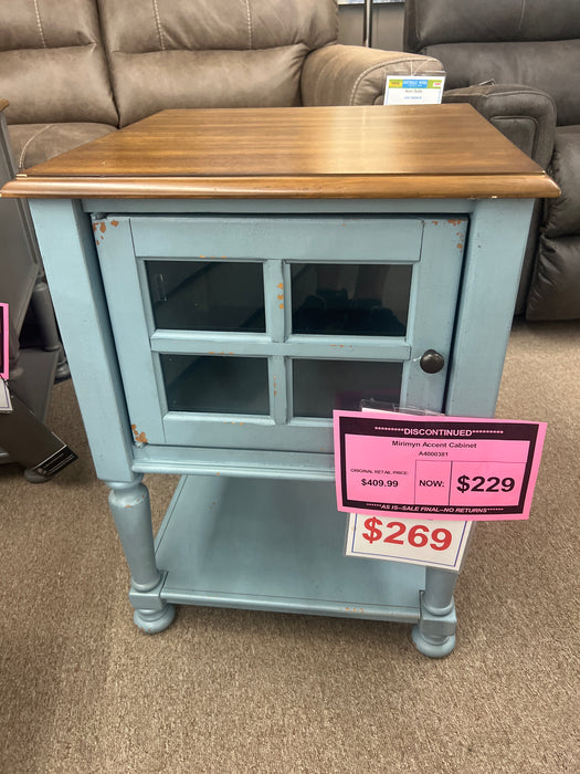 Mirimyn accent cabinet blue