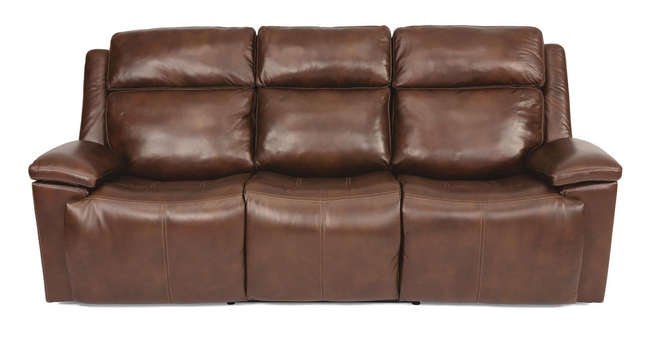 Flexsteel Latitudes Chance Leather Power Reclining Sofa w/Power Headrests image