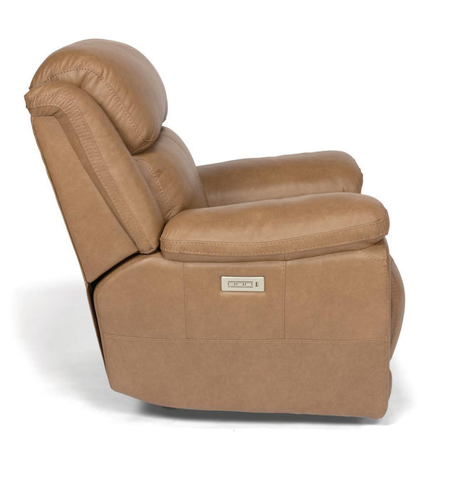 Flexsteel Latitudes Elijah Leather Power Recliner w/Power Headrest