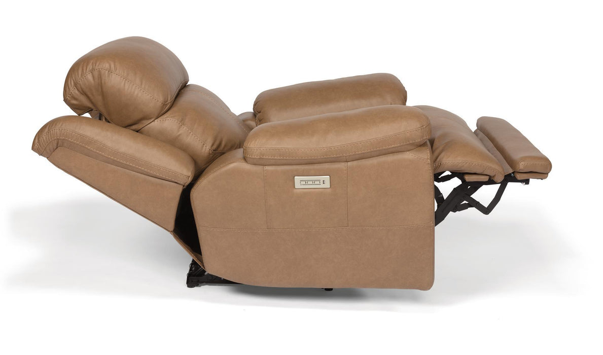 Flexsteel Latitudes Elijah Leather Power Recliner w/Power Headrest