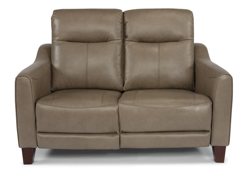 Flexsteel Latitudes Forte Leather Power Reclining Loveseat w/Power Headrests image