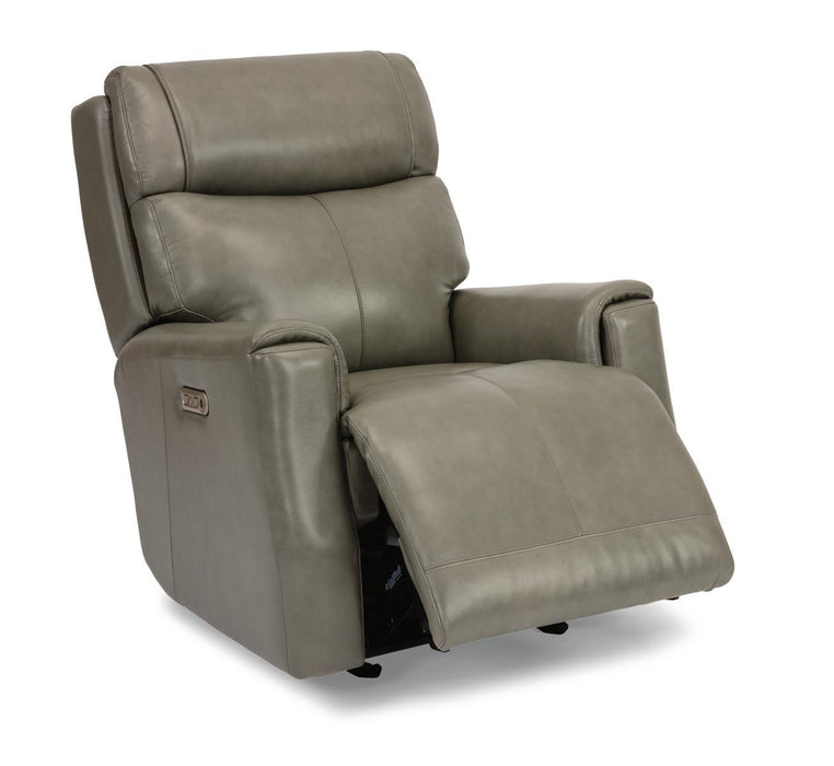 Flexsteel Latitudes Holton Leather Power Gliding Recliner w/Power Headrest