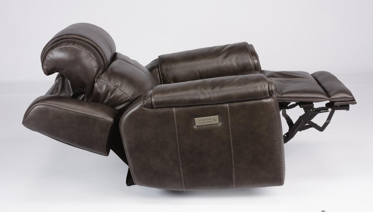 Flexsteel Latitudes Kingsley Leather Power Recliner w/Power Headrest