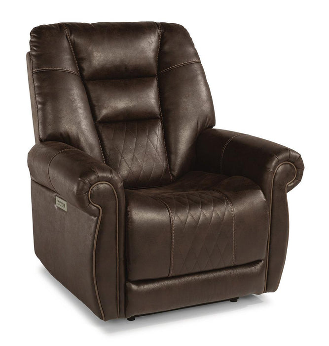 Flexsteel Maverick Power Recliner with Power Headrest and Lumbar image