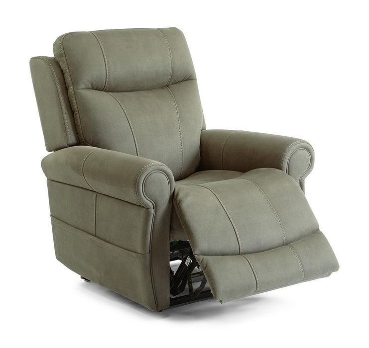 Flexsteel Stewart Power Lift Recliner with Power Headrest and Lumbar image