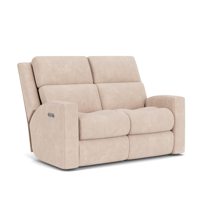 Score 2805-60L Power Reclining Loveseat with Power Headrests & Lumbar