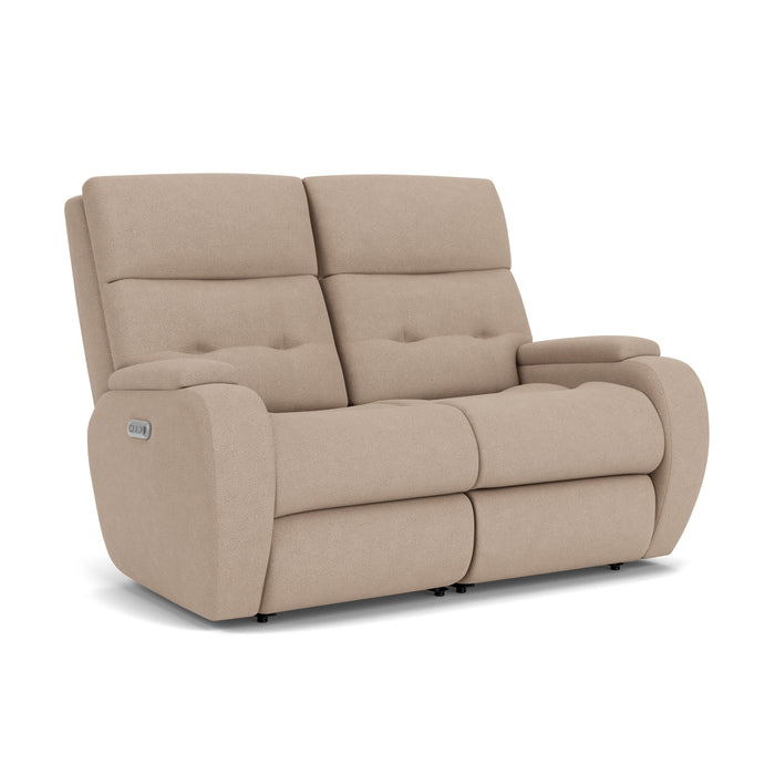 Strait 2906-60H Power Reclining Loveseat with Power Headrests