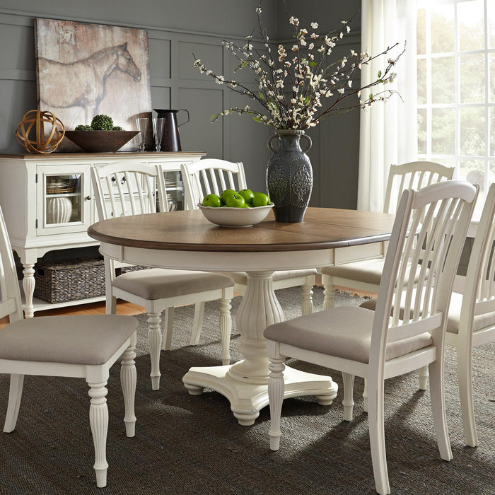 Cumberland Creek 7 Piece Pedestal Table Set image