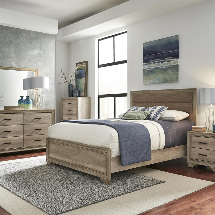 Sun Valley Queen Uph Bed, Dresser & Mirror, Chest, Nightstand image