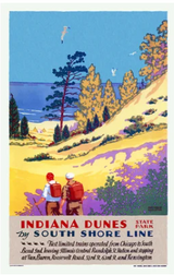 Indiana Dunes Hikers Poster