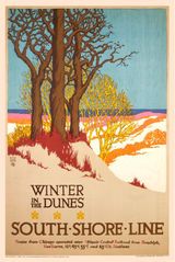 Winter in the Dunes Trees poster